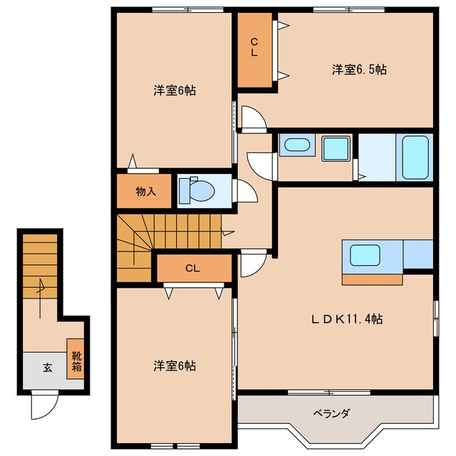 間取り図 グランシエルコウⅡB