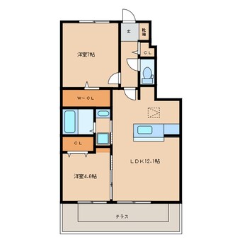 間取図 プラウド桔梗が丘