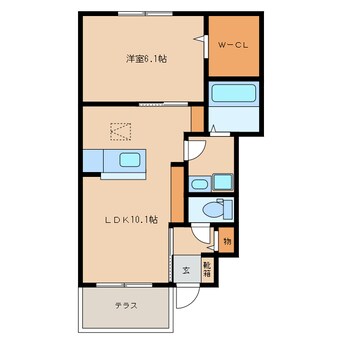 間取図 プラウド桔梗が丘