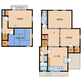 間取図 上野忍町貸家