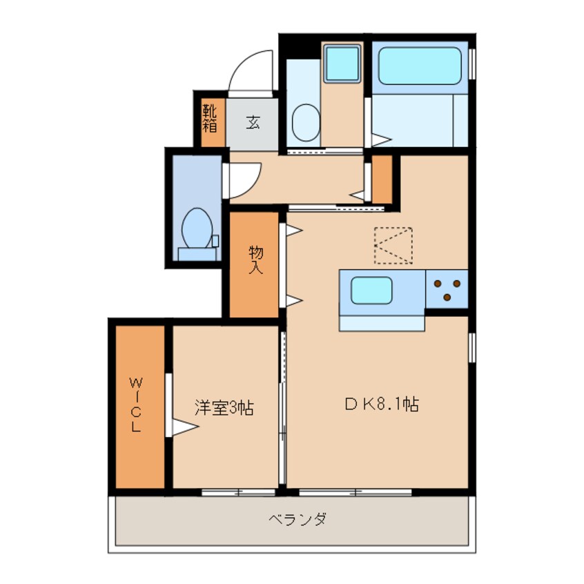 間取図 プラウド桔梗が丘C