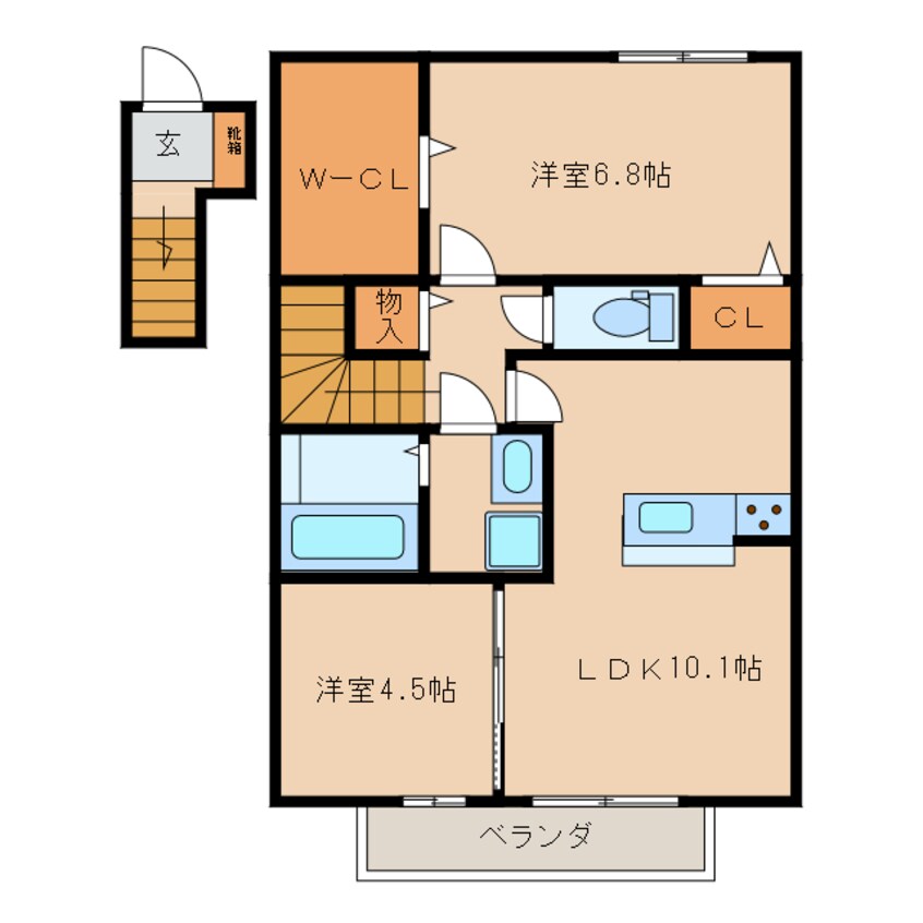 間取図 イーストフィールド