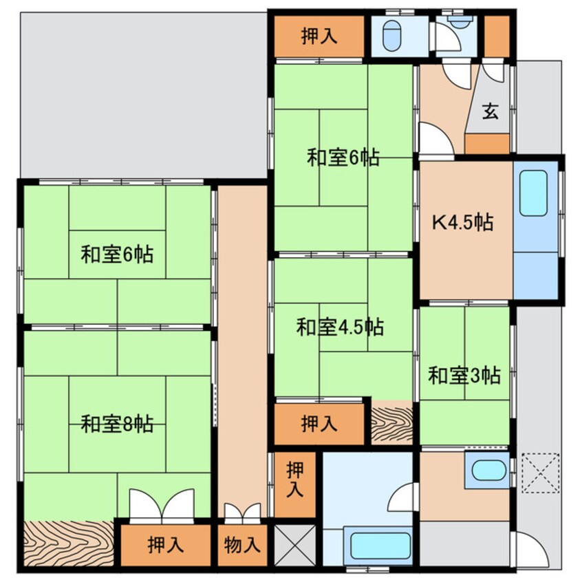 間取図 阿保貸家