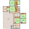 上野桑町貸家 6DK+Sの間取り