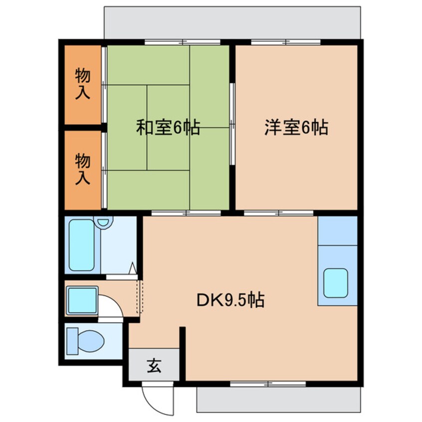 間取図 大藪西大手ハイツ