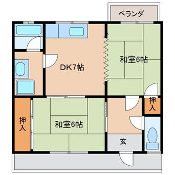 間取図 サンハイツ1