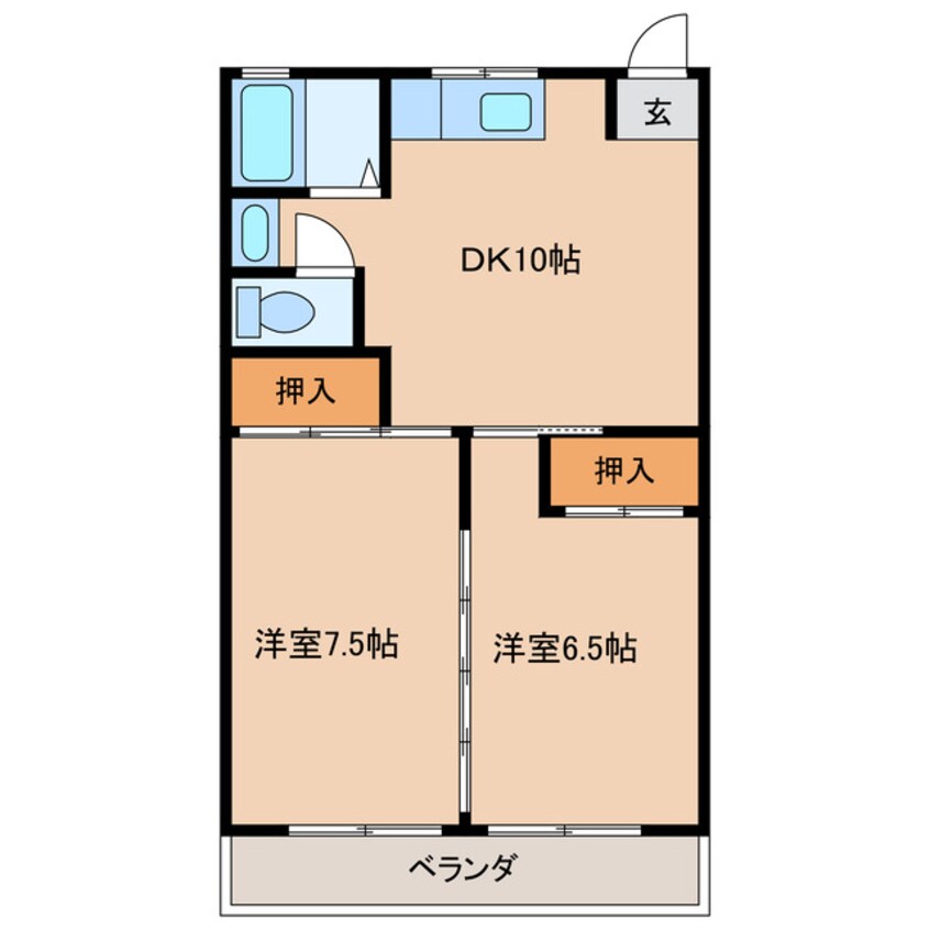 間取図 トラスティ美旗