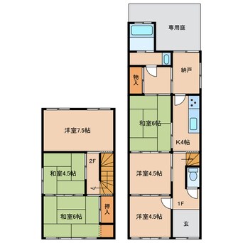 間取図 上野丸之内貸家