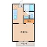 ハイツグレイス 1Kの間取り