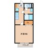 サンパティーク 1Kの間取り