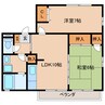 プリムローズ 2LDKの間取り