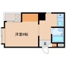 Fアングル361 1Kの間取り