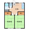セイラカルム 2Kの間取り