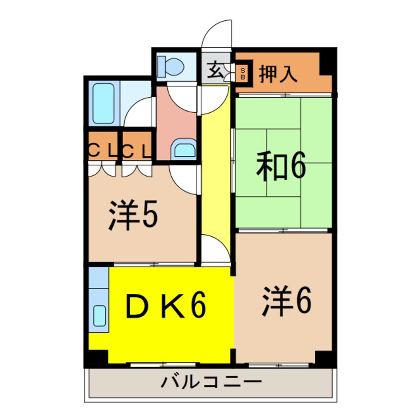 間取図 フォースパレス