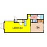 ゴリラＶ 1LDKの間取り