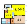 BeMind 1LDKの間取り