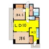 センチュリー旭川 2LDKの間取り