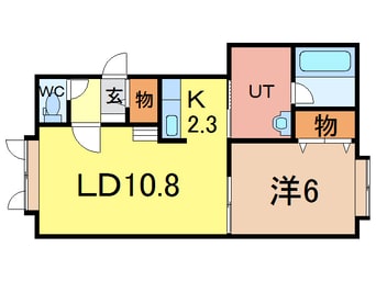 間取図 ニューエスパニアⅠ　B棟