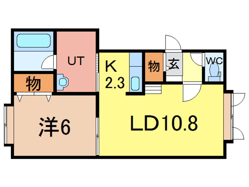 間取図 ニューエスパニアⅠ　B棟