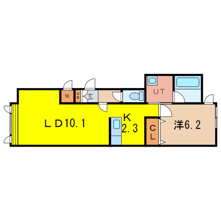 間取図 グランオアシスB