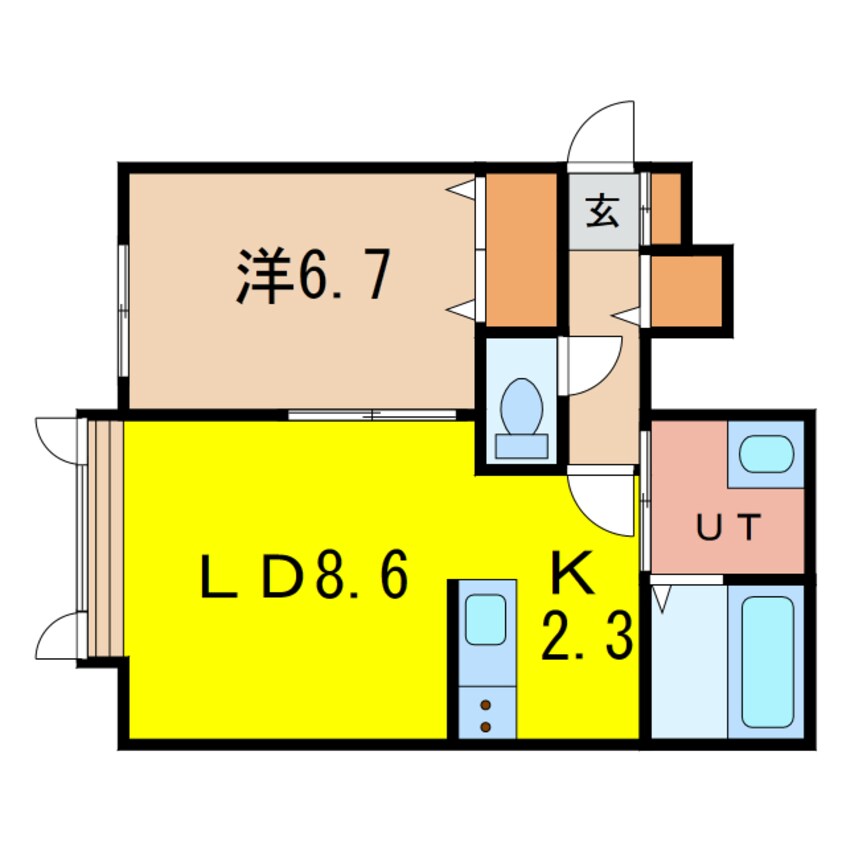 間取図 グランオアシスC