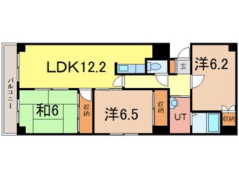 間取図 メセナ常盤