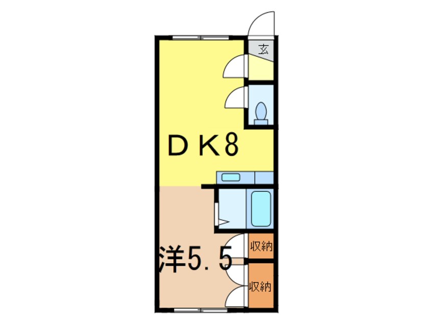 間取図 第5リバーハイツ藤