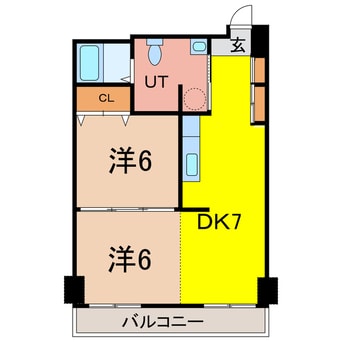 間取図 シャンノール平和通