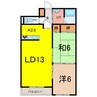 フロンティアS26 2LDKの間取り