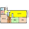 フロンティアS26 3LDKの間取り