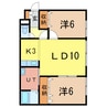 ブルーム（末広） 2LDKの間取り