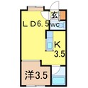 ロイヤルAの間取図