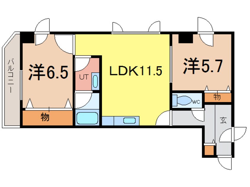 間取図 ６・２ビル