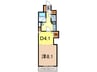 朝日プラザ旭川5条通 1DKの間取り