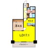 朝日プラザ旭川5条通 1LDKの間取り