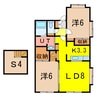 MSクレーン 2LDK+Sの間取り