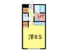 リバティ花咲 1Rの間取り
