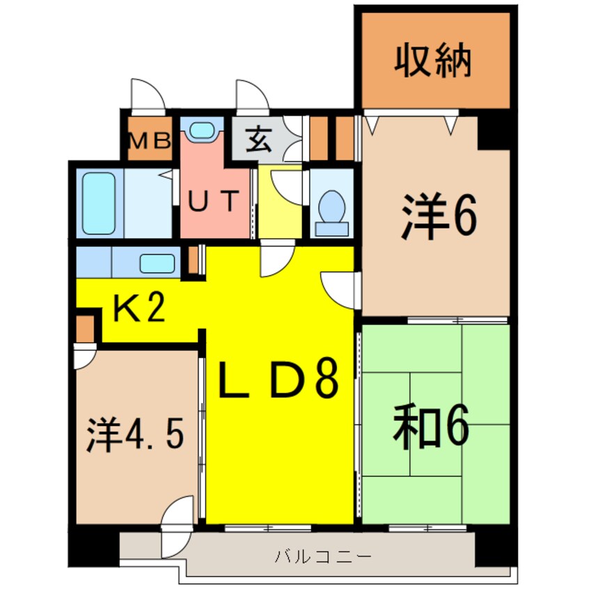 間取図 ノルテ1条通