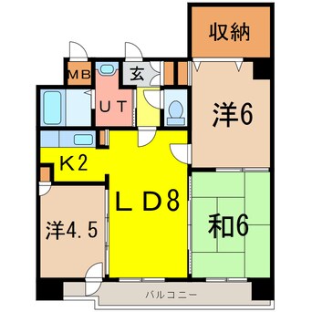 間取図 ノルテ1条通