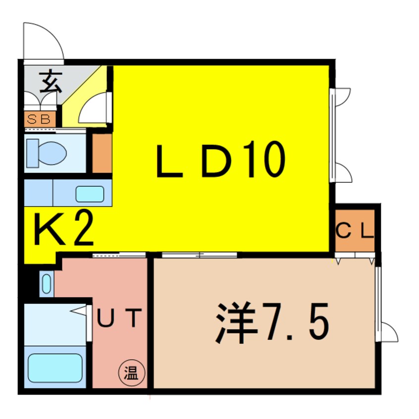 間取図 CONCORDE A（緑町）