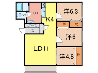 間取図 バンビーノ住吉