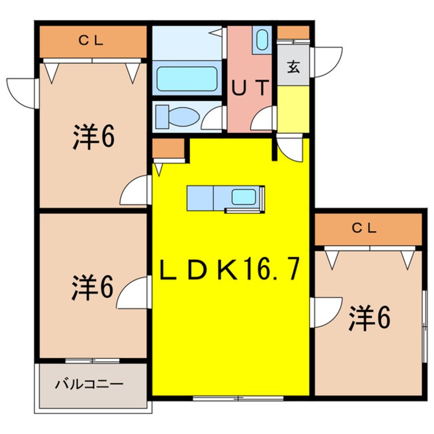 間取図 アルグレース豊岡