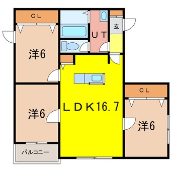 間取図 アルグレース豊岡