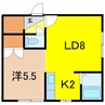 エクセレント３・４ 1LDKの間取り