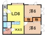 Ms HouseB(向町) 2LDKの間取り