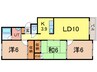 ニューフロンティア 3LDKの間取り