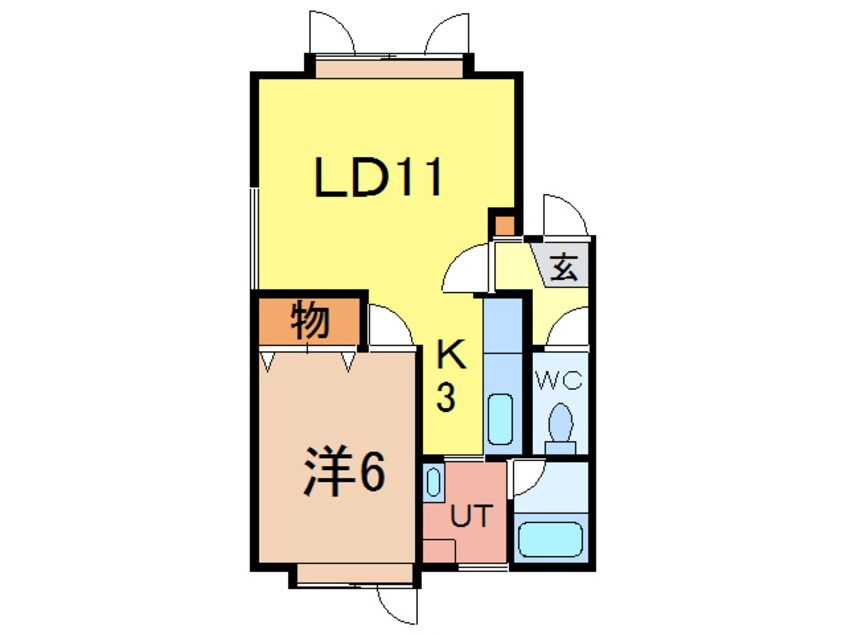 間取図 アルカディア弐号館