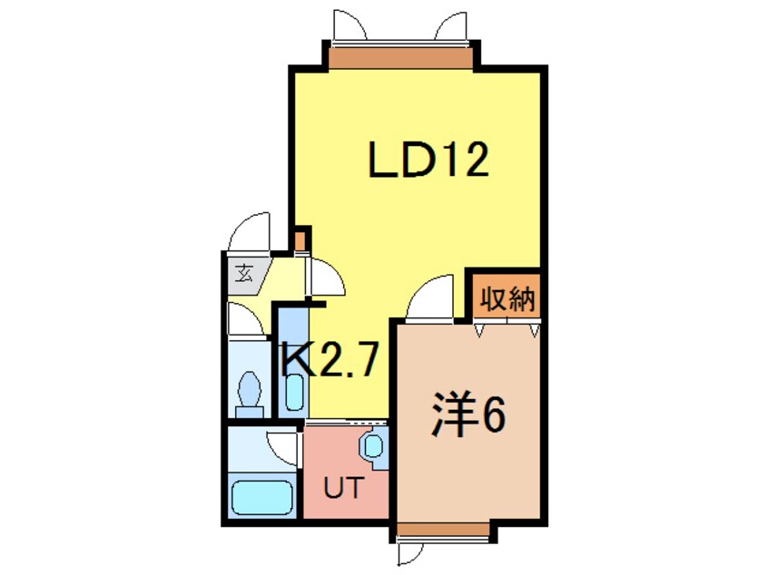 間取図 アルカディア弐号館