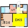 エンドレス17 B棟 1DKの間取り