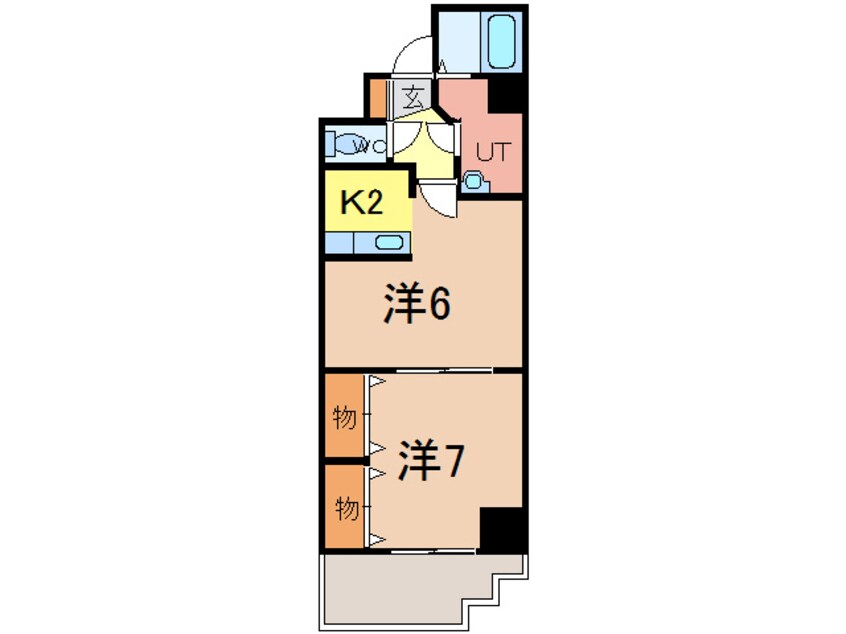 間取図 ノルテ6条通弐番館